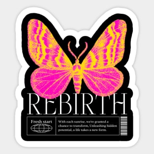 graphic street wear butterfly Sticker